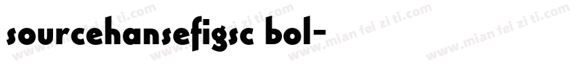 sourcehansefigsc bol字体转换
